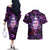 skull-and-moth-couples-matching-off-the-shoulder-long-sleeve-dress-and-hawaiian-shirt-fantasy-cosmic-abstract-grunge-purple-art