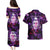 skull-and-moth-couples-matching-puletasi-dress-and-hawaiian-shirt-fantasy-cosmic-abstract-grunge-purple-art