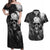 skull-grunge-pattern-couples-matching-off-shoulder-maxi-dress-and-hawaiian-shirt-warning-im-an-asshole