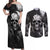 skull-grunge-pattern-couples-matching-off-shoulder-maxi-dress-and-long-sleeve-button-shirts-warning-im-an-asshole