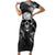 skull-grunge-pattern-short-sleeve-bodycon-dress-warning-im-an-asshole