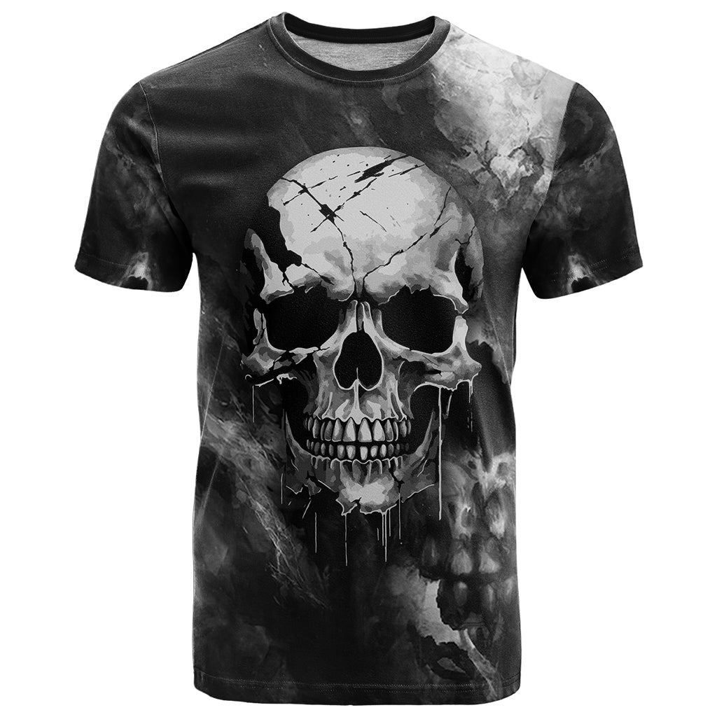 skull-grunge-pattern-t-shirt-warning-im-an-asshole