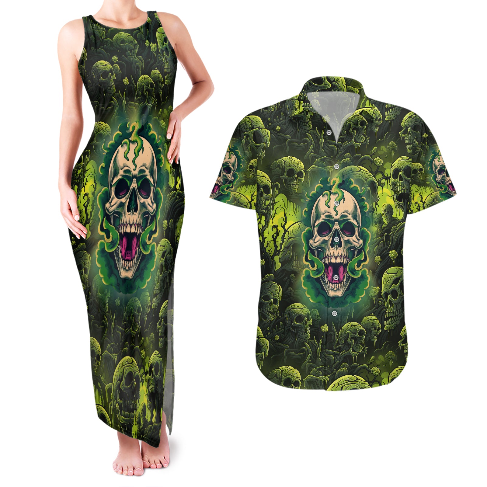 zombie-skull-couples-matching-tank-maxi-dress-and-hawaiian-shirt-im-like-literally-dead