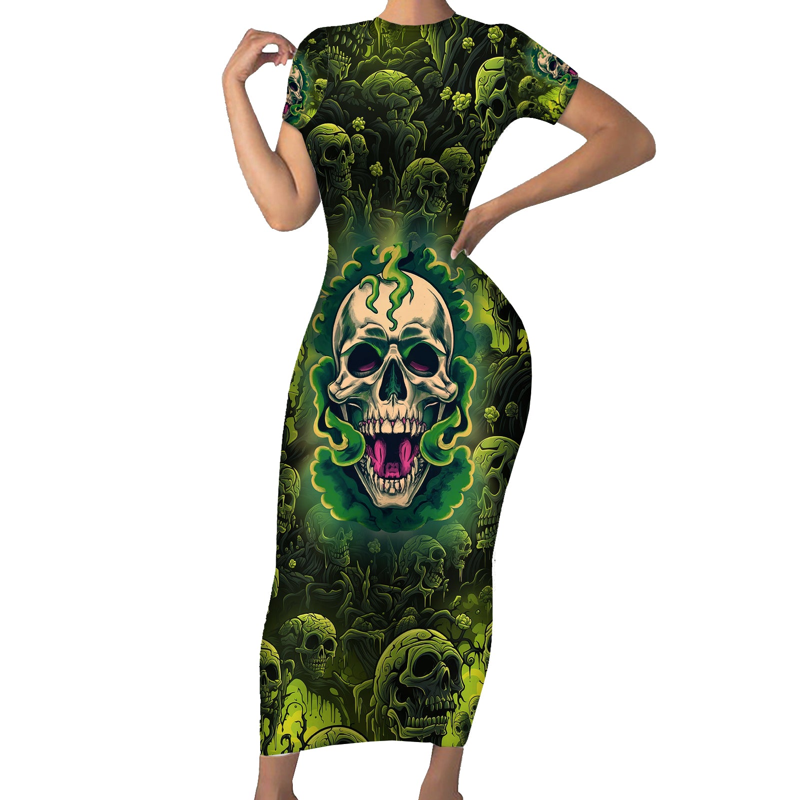 zombie-skull-short-sleeve-bodycon-dress-im-like-literally-dead