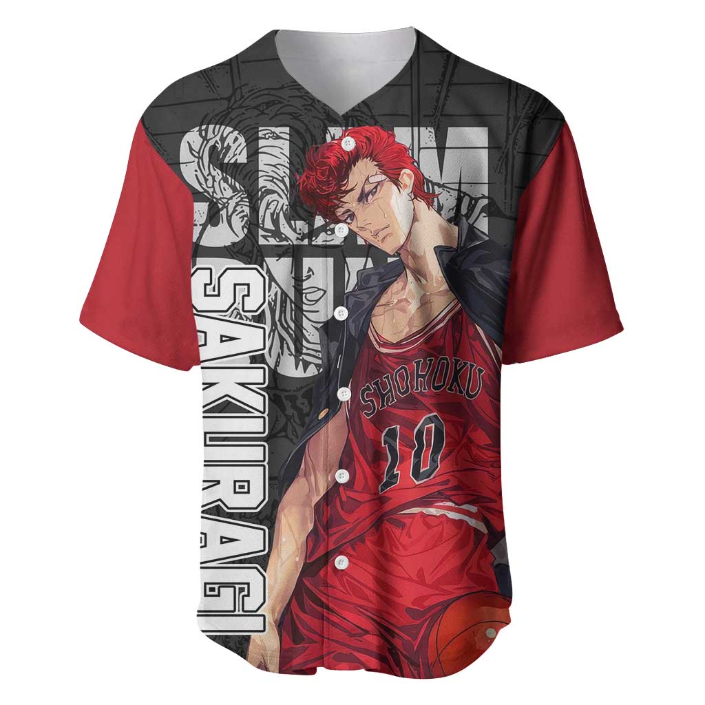 Sakuragi - Slam Dunk Baseball Jersey Anime Style