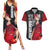 Sakuragi - Slam Dunk Couples Matching Summer Maxi Dress and Hawaiian Shirt Anime Style