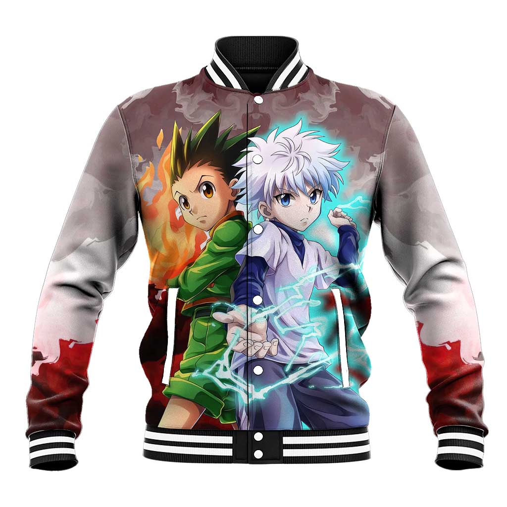 Power Duo Gon & Killua Hunter X Hunter Baseball Jacket Anime Style