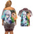 Power Duo Gon & Killua Hunter X Hunter Couples Matching Off Shoulder Short Dress and Hawaiian Shirt Anime Style