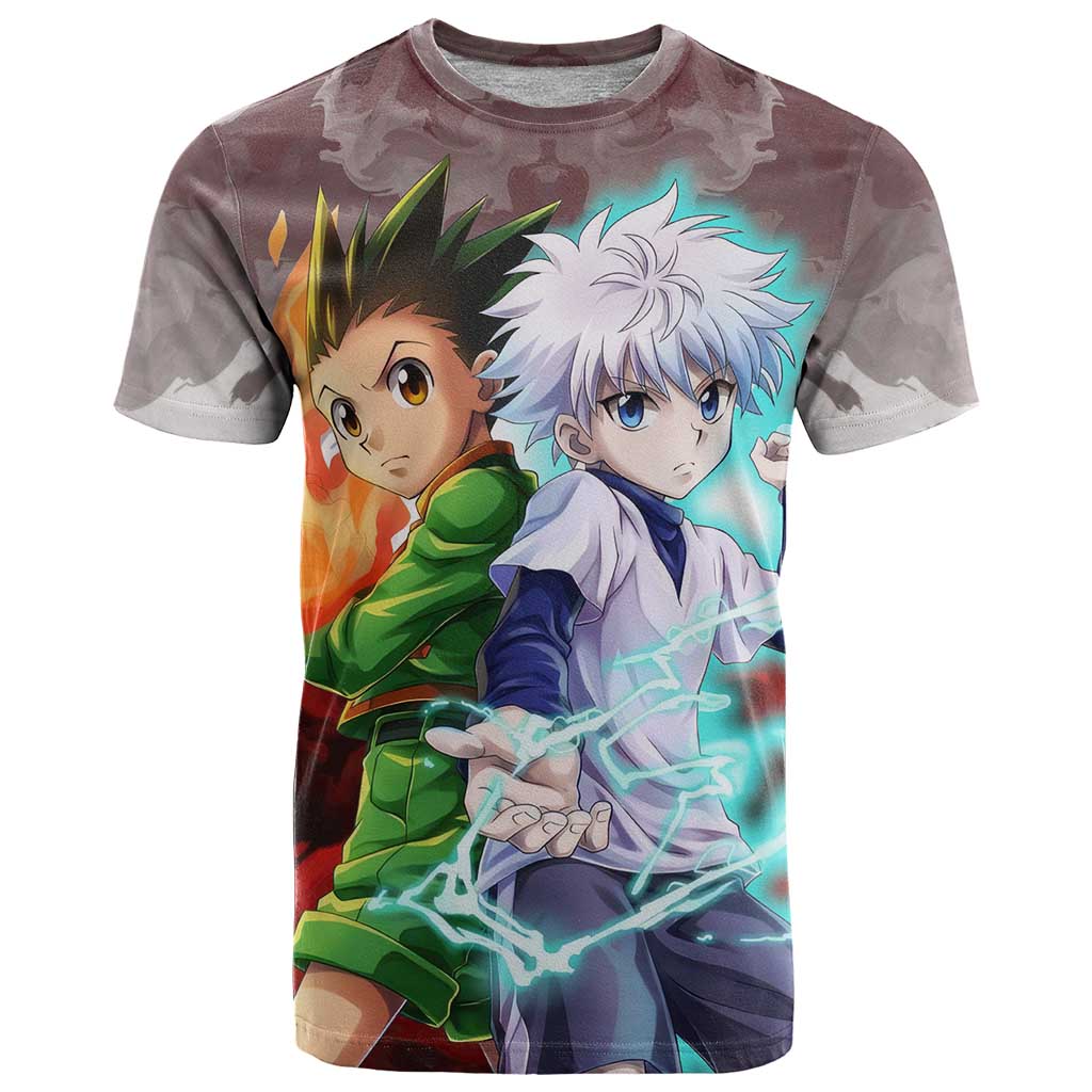 Power Duo Gon & Killua Hunter X Hunter T Shirt Anime Style