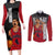 Akagi Takenori - Slam Dunk Couples Matching Long Sleeve Bodycon Dress and Long Sleeve Button Shirt Anime Style