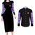 Jotaro Kujo Jojo’s Six Star Bizarre Adventure Couples Matching Long Sleeve Bodycon Dress and Long Sleeve Button Shirt Anime Style