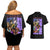 Jotaro Kujo Jojo’s Six Star Bizarre Adventure Couples Matching Off Shoulder Short Dress and Hawaiian Shirt Anime Style