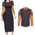 Uzumaki Naruto Naruto Shippuden Couples Matching Long Sleeve Bodycon Dress and Long Sleeve Button Shirt Anime Style