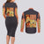 Uzumaki Naruto Naruto Shippuden Couples Matching Long Sleeve Bodycon Dress and Long Sleeve Button Shirt Anime Style