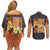 Uzumaki Naruto Naruto Shippuden Couples Matching Off Shoulder Short Dress and Long Sleeve Button Shirt Anime Style