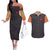 Uzumaki Naruto Naruto Shippuden Couples Matching Off The Shoulder Long Sleeve Dress and Hawaiian Shirt Anime Style