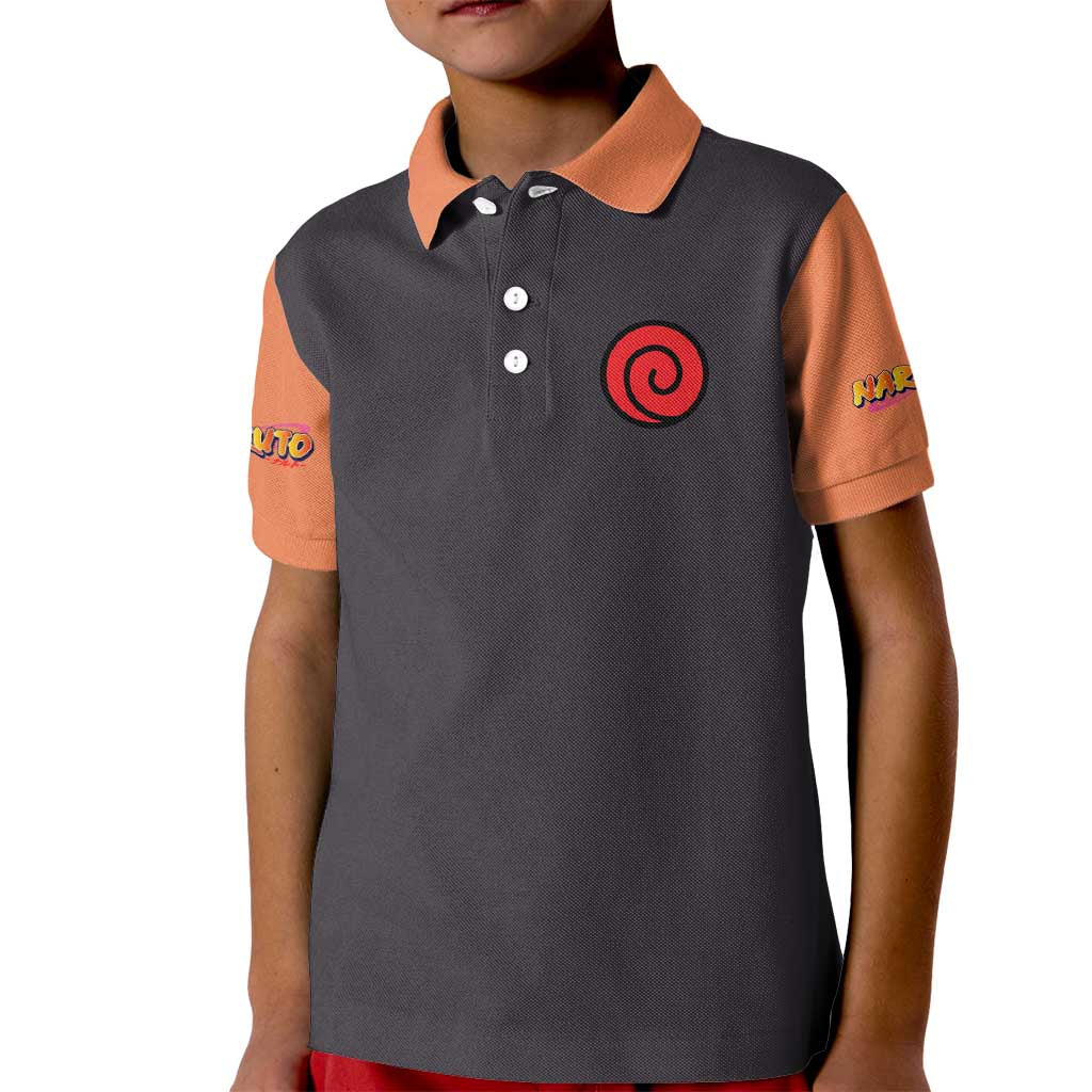 Uzumaki Naruto Naruto Shippuden Kid Polo Shirt Anime Style