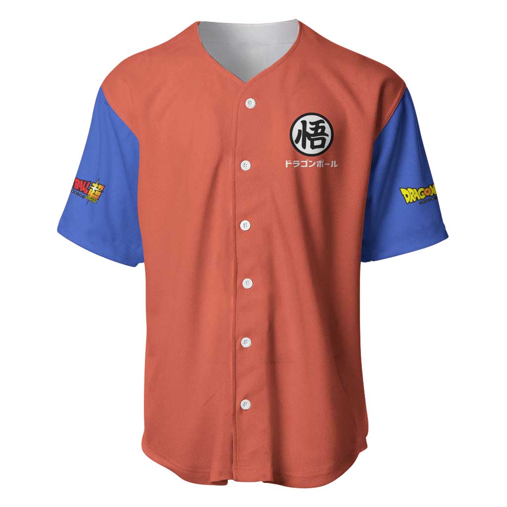 Son Goku Dragon Ball Z Baseball Jersey Anime Style