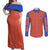 Son Goku Dragon Ball Z Couples Matching Off Shoulder Maxi Dress and Long Sleeve Button Shirt Anime Style