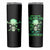 When I Was Born Mad Skull Skinny Tumbler