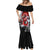 Red Dragon Mermaid Dress Japan Art Style