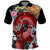 Red Dragon Polo Shirt Japan Art Style