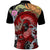 Red Dragon Polo Shirt Japan Art Style