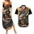 Samurai Yakuza Couples Matching Summer Maxi Dress and Hawaiian Shirt Japan Art Style