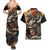 Samurai Yakuza Couples Matching Summer Maxi Dress and Hawaiian Shirt Japan Art Style