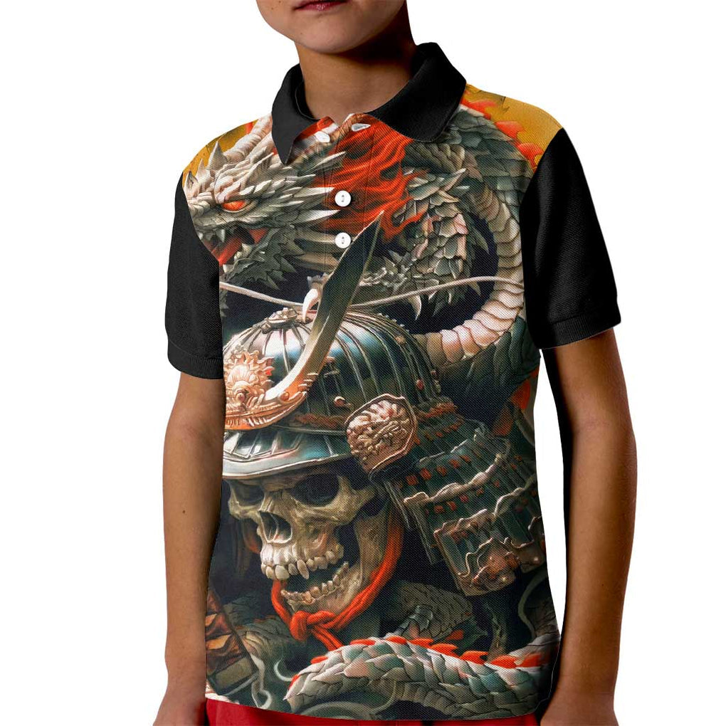 Samurai Yakuza Kid Polo Shirt Japan Art Style