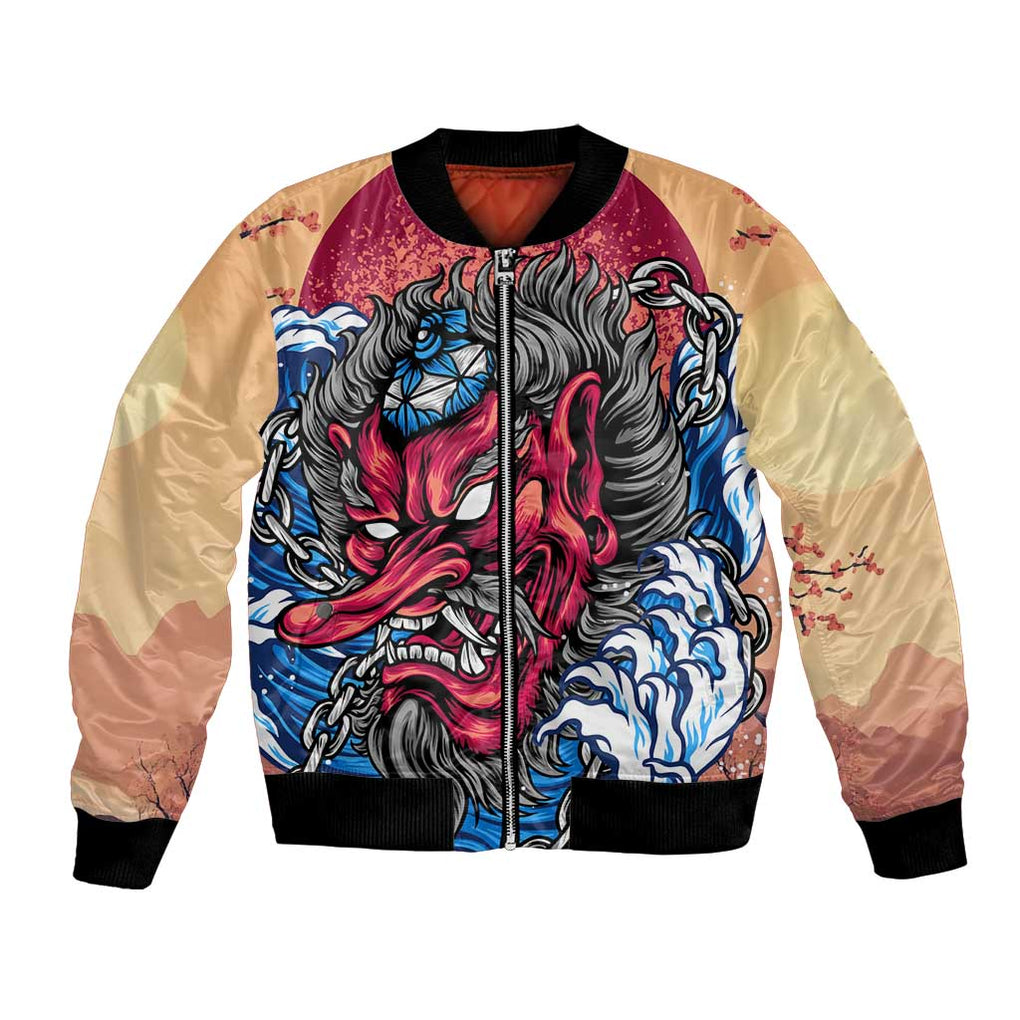 Tengu Bomber Jacket Japan Art Style