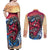 Tengu Couples Matching Off Shoulder Maxi Dress and Long Sleeve Button Shirt Japan Art Style