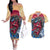 Tengu Couples Matching Off The Shoulder Long Sleeve Dress and Hawaiian Shirt Japan Art Style