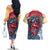 Tengu Couples Matching Off The Shoulder Long Sleeve Dress and Hawaiian Shirt Japan Art Style