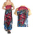 Tengu Couples Matching Summer Maxi Dress and Hawaiian Shirt Japan Art Style