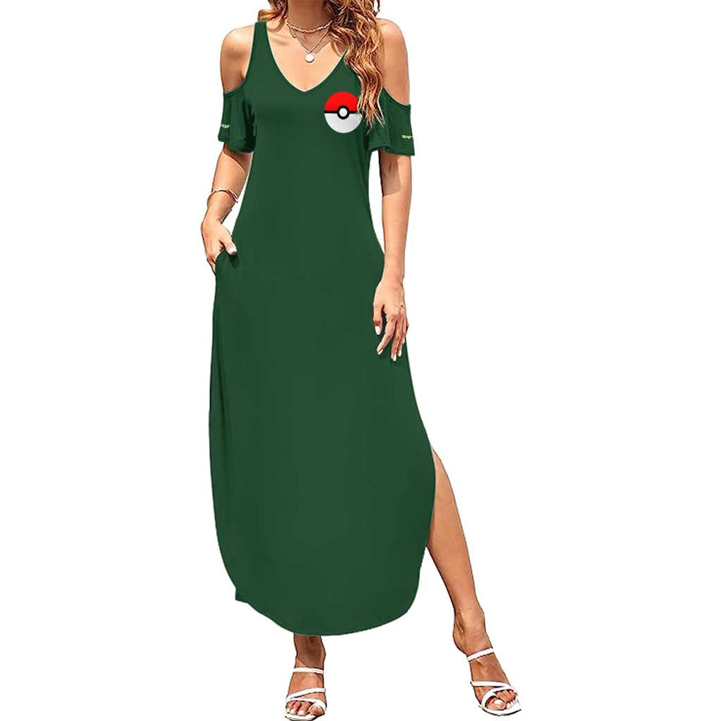 Flygon - Poke Summer Maxi Dress Anime Style