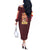 Blaziken - Poke Off The Shoulder Long Sleeve Dress Anime Style