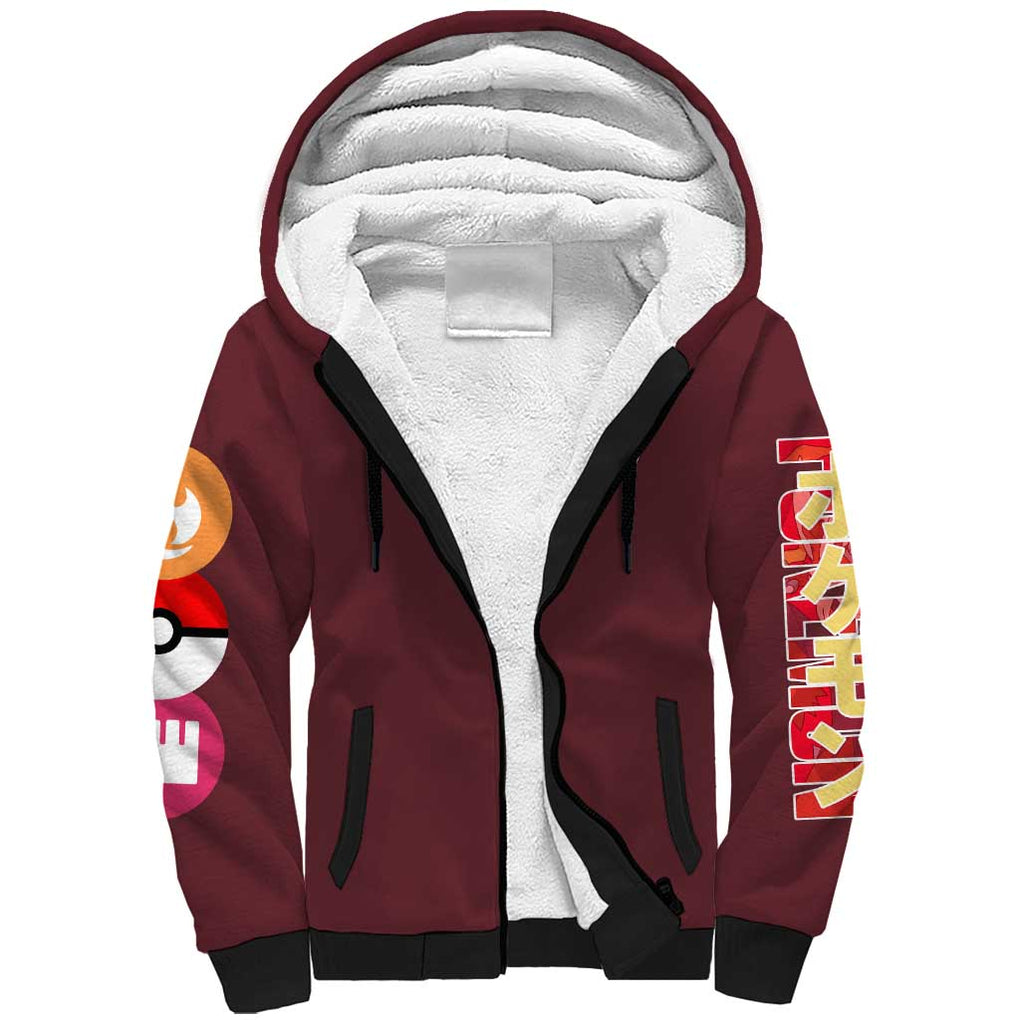 Blaziken - Poke Sherpa Hoodie Anime Style