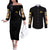 Faye Valentine Cowboy Bebop Couples Matching Off The Shoulder Long Sleeve Dress and Long Sleeve Button Shirt Japan Anime Style TS04