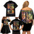 Faye Valentine Cowboy Bebop Family Matching Off Shoulder Short Dress and Hawaiian Shirt Japan Anime Style TS04