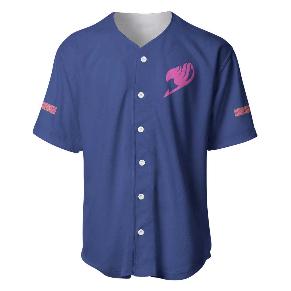 Lucy Heartfilia Fairy Tail Baseball Jersey Anime Style