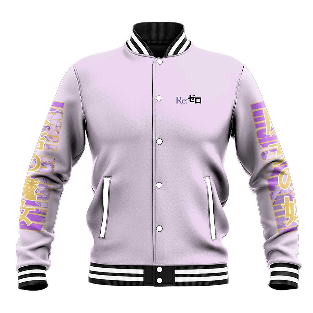 Emilia Re: Zero Baseball Jacket Anime Style