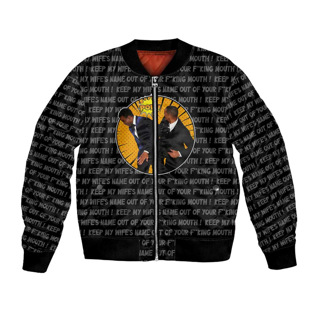 Will Smith Slaps Chris Rock Meme Bomber Jacket Funny Meme Art Style