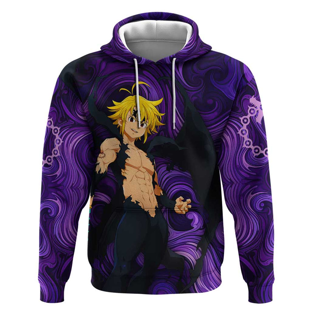 Trippy Meliodas Assault Mode Seven Deadly Sins Hoodie Trippy Style