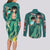 Yusuke Urameshi Couples Matching Long Sleeve Bodycon Dress and Long Sleeve Button Shirt Yu Yu Hakusho Anime