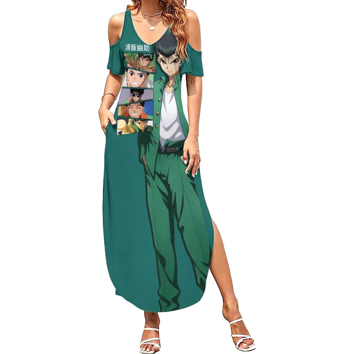 Yusuke Urameshi Summer Maxi Dress Yu Yu Hakusho Anime