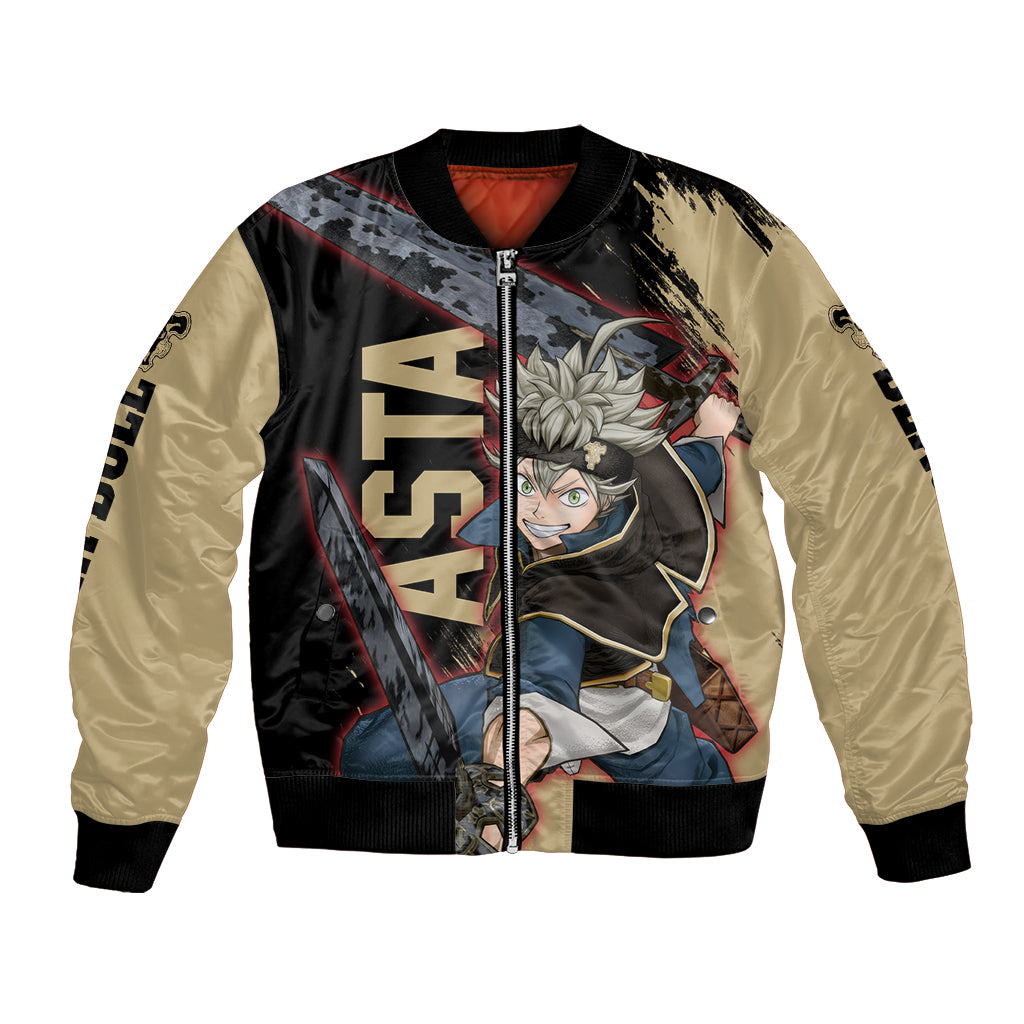 Black Bull Asta Bomber Jacket Black Clover Anime