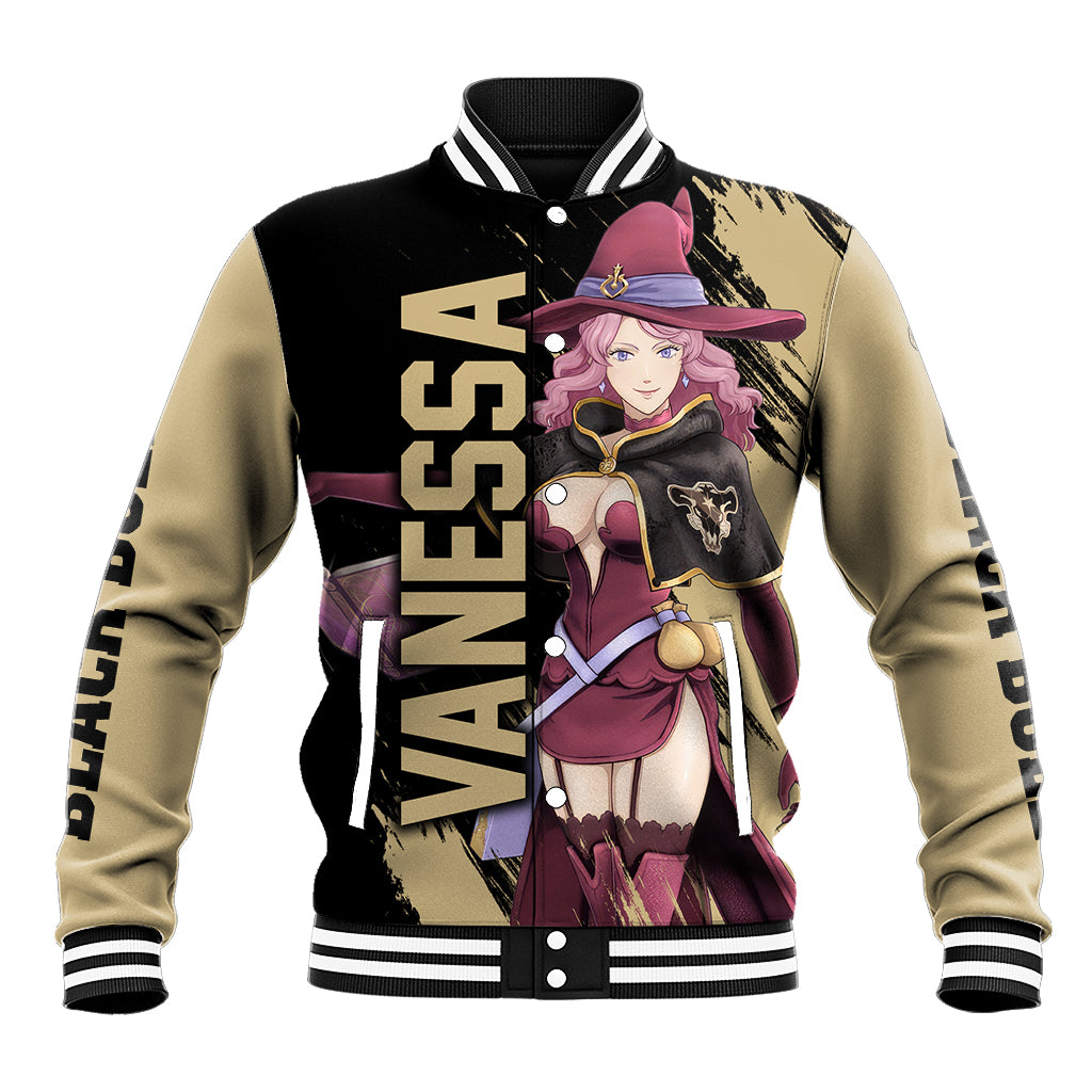 Black Bull Vanessa Baseball Jacket Black Clover Anime