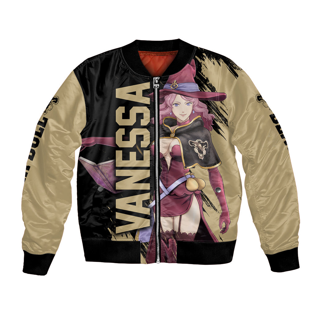 Black Bull Vanessa Bomber Jacket Black Clover Anime