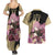 Black Bull Vanessa Couples Matching Summer Maxi Dress and Hawaiian Shirt Black Clover Anime